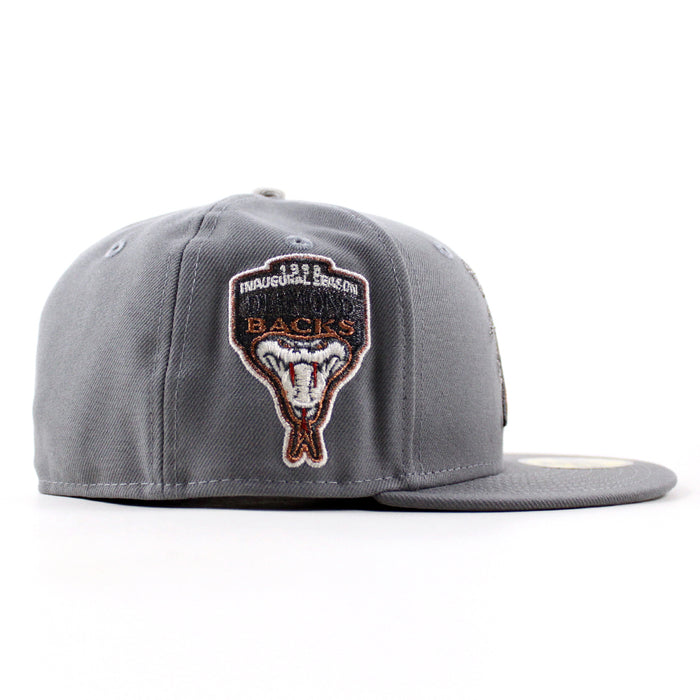 Arizona Diamondbacks 1998 Inaugural Season New Era 59Fifty Fitted Hat (Storm Gray Gray Under Brim)