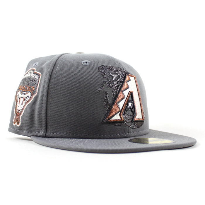 Arizona Diamondbacks 1998 Inaugural Season New Era 59Fifty Fitted Hat (Storm Gray Gray Under Brim)