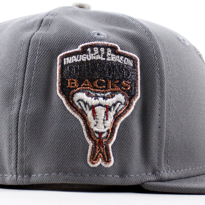 Arizona Diamondbacks 1998 Inaugural Season New Era 59Fifty Fitted Hat (Storm Gray Gray Under Brim)