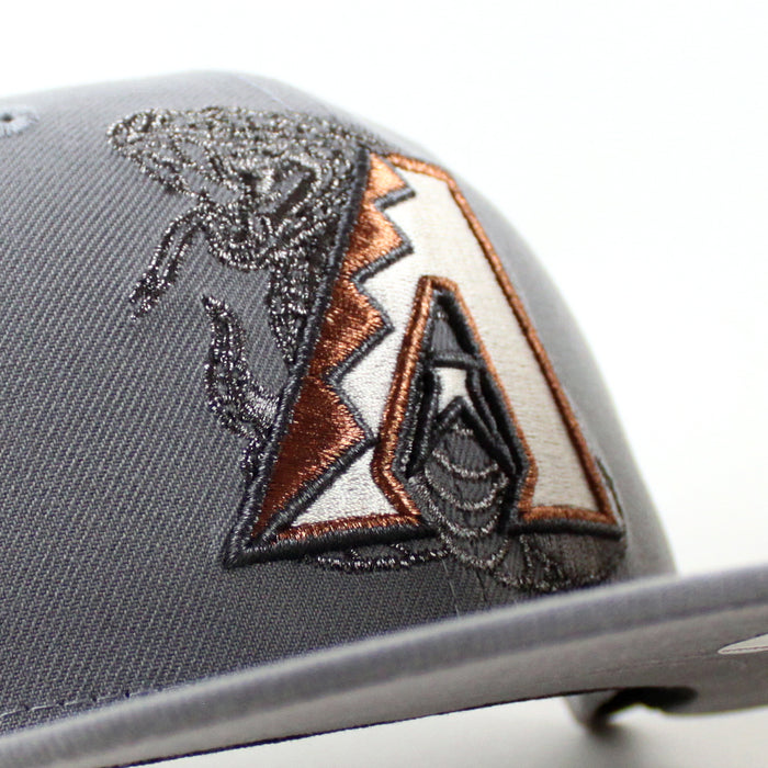 Arizona Diamondbacks 1998 Inaugural Season New Era 59Fifty Fitted Hat (Storm Gray Gray Under Brim)