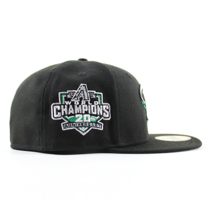 Arizona Diamondbacks 20th Anniversary New Era 59Fifty Fitted Hat (Black Gray Under Brim)