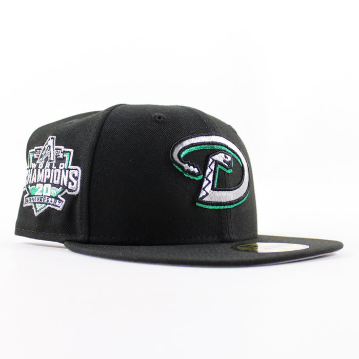 Arizona Diamondbacks 20th Anniversary New Era 59Fifty Fitted Hat (Black Gray Under Brim)