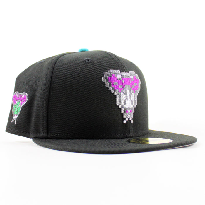 Arizona Diamondbacks Snake Patch New Era 59Fifty Fitted Hat (Black Gray Under Brim)