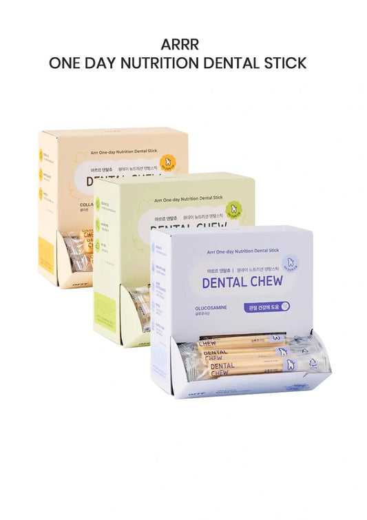 Dental care products including boxes and sticks on a white background