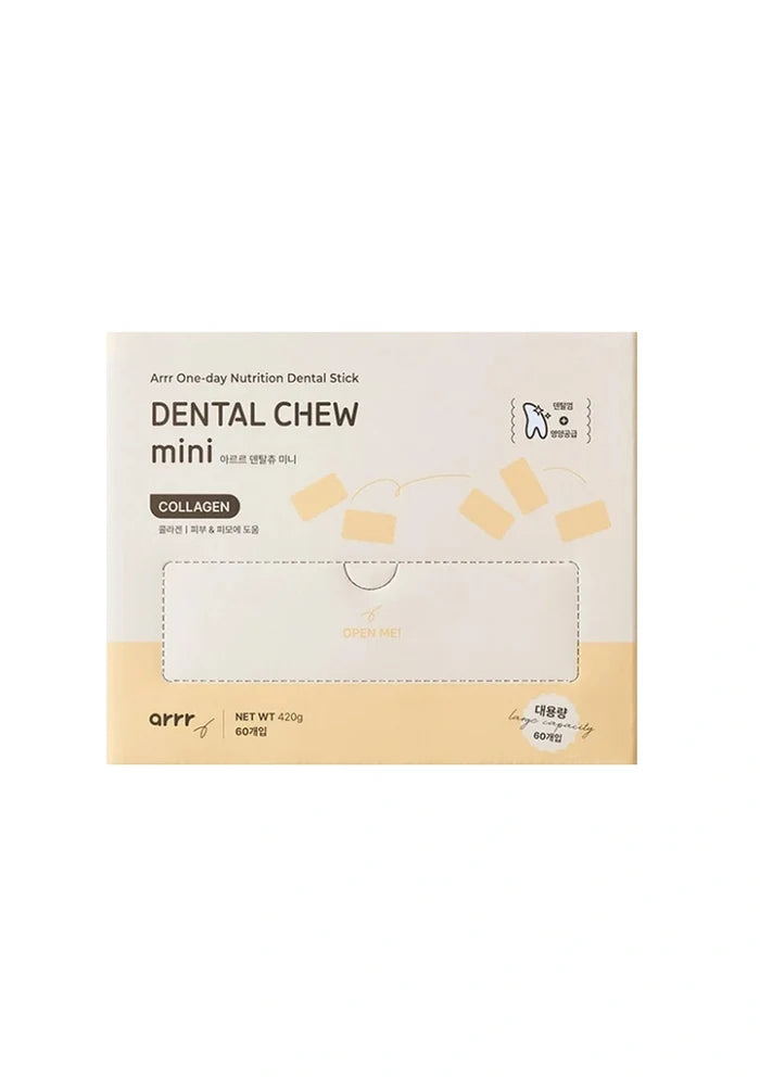 Package of Dental Chew mini with collagen on a white background