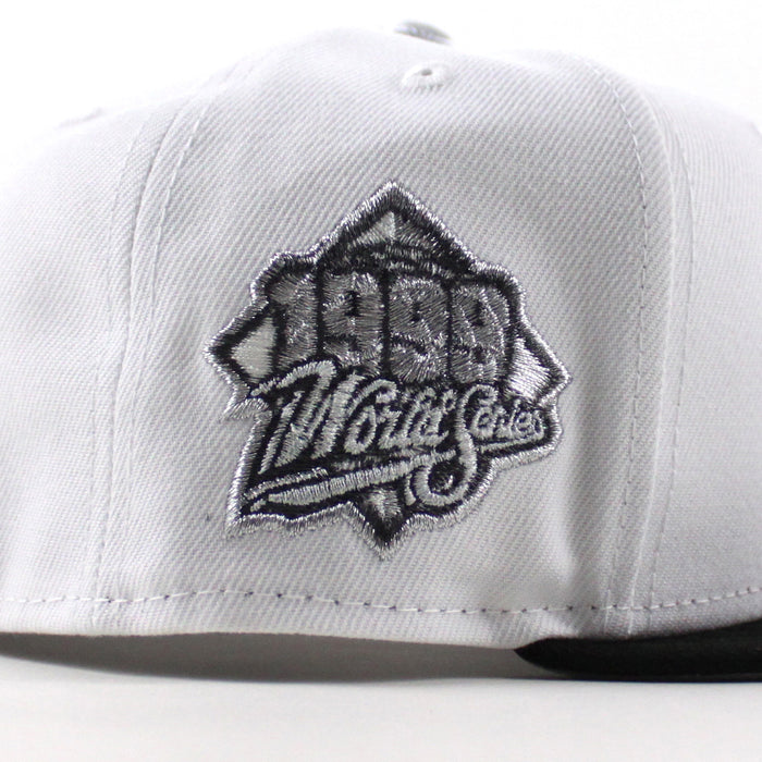 Atlanta Braves 1999 World Series New Era 59Fifty Fitted Hat (Optic White Black Gray Under Brim)