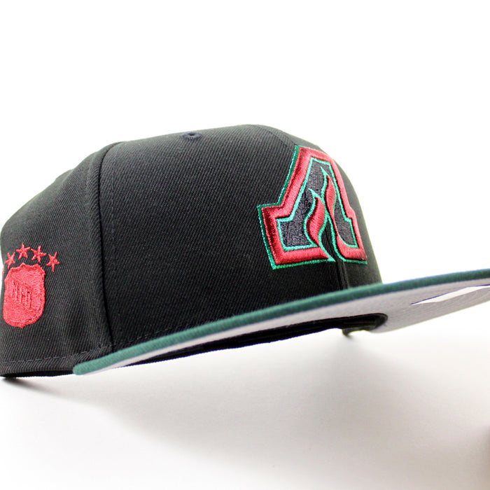 Atlanta Flames NHL Patch Patch New Era 59Fifty Fitted Hat (Black Dark Green Gray Under brim)