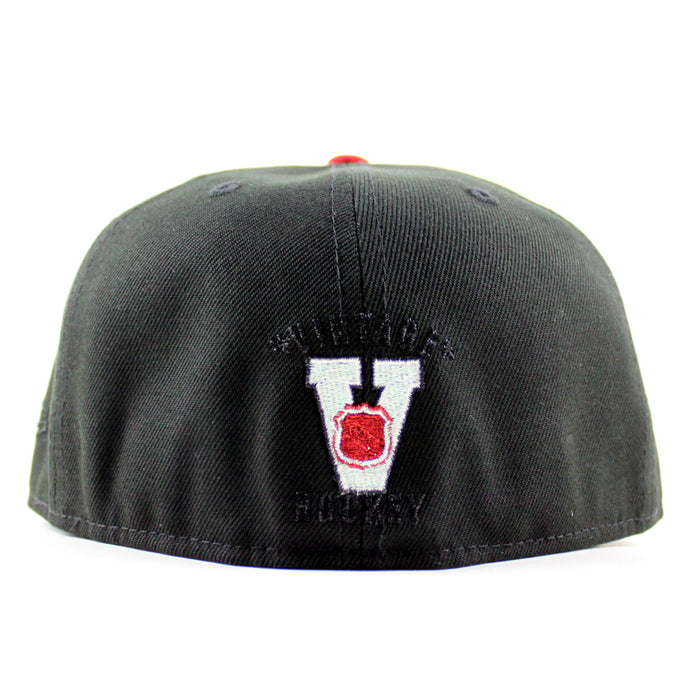 Atlanta Flames NHL Patch Patch New Era 59Fifty Fitted Hat (Black Dark Green Gray Under brim)