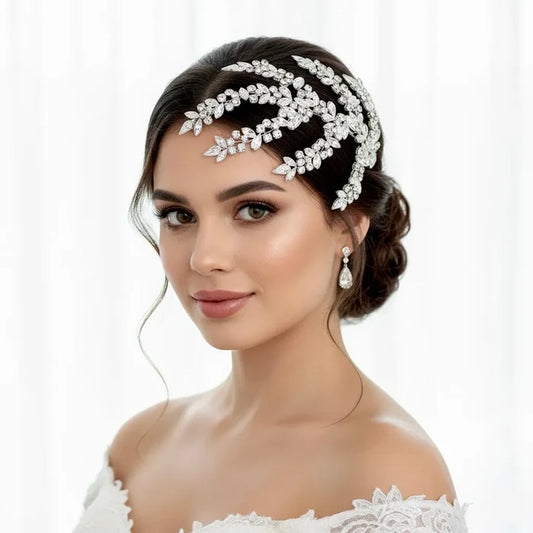 Elegant Crystal Bridal Headdress – Silver Wedding Hair Accessory