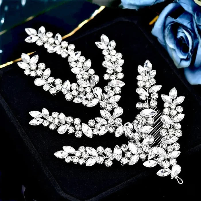 Elegant Crystal Bridal Headdress – Silver Wedding Hair Accessory