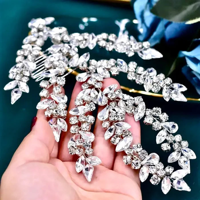 Elegant Crystal Bridal Headdress – Silver Wedding Hair Accessory