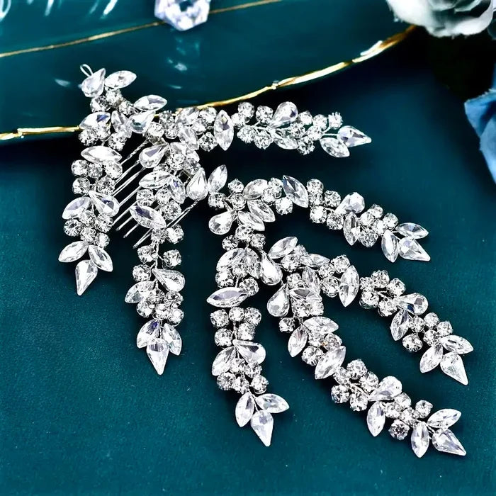 Elegant Crystal Bridal Headdress – Silver Wedding Hair Accessory