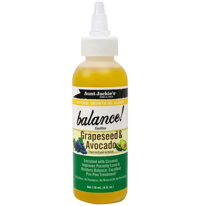 Aunt Jackie's Balance Grapeseed & Avocado 4oz