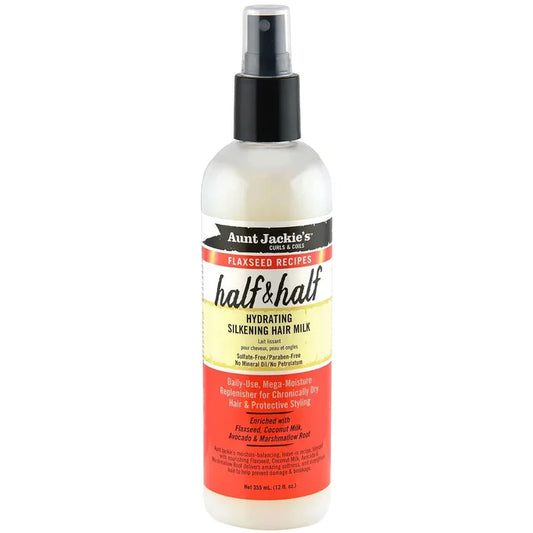 Aunt Jackie's Half & Half Hydrating Silkening Hair Milk 12oz