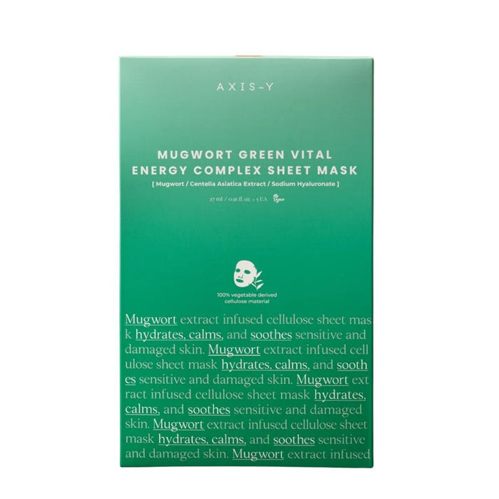 AXIS - Y Mugwort Green Vital Energy Complex Sheet Mask 27ml - Beauty Tribe