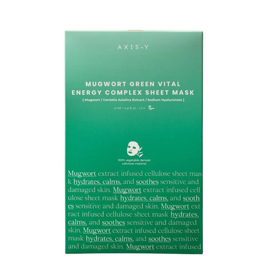 AXIS - Y Mugwort Green Vital Energy Complex Sheet Mask 27ml - Beauty Tribe