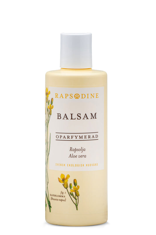 Svensk, ekologisk och veganskt balsam, oparfymerad, 250 ml från Rapsodine