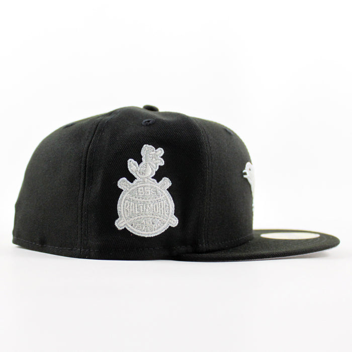 Baltimore Orioles 1968 All Star Game 59Fifty New Era Fitted Hat Iris Pack (Metallic Iris Pack Black Gray Under Brim)