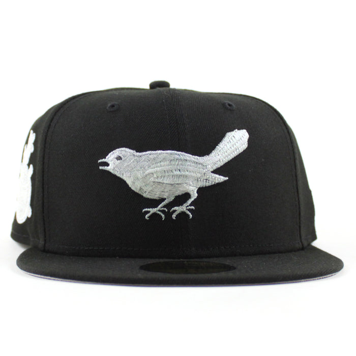 Baltimore Orioles 1968 All Star Game 59Fifty New Era Fitted Hat Iris Pack (Metallic Iris Pack Black Gray Under Brim)