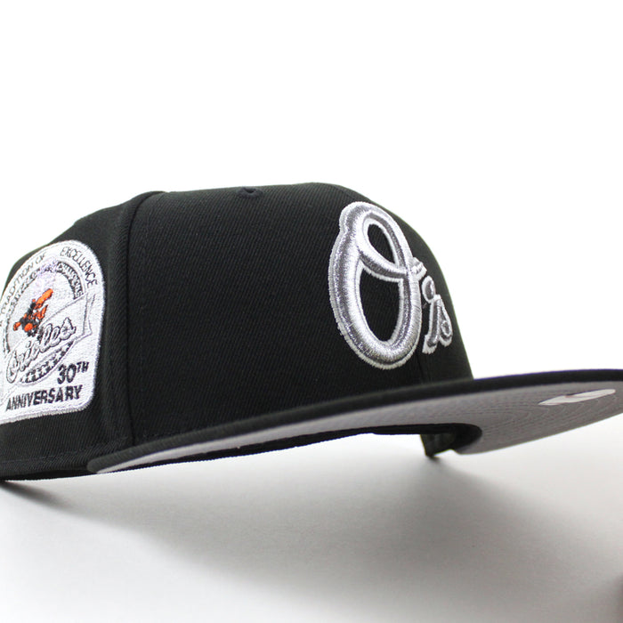 Baltimore Orioles 30th Anniversary 59Fifty New Era Fitted Hat (Black Gray Under Brim)