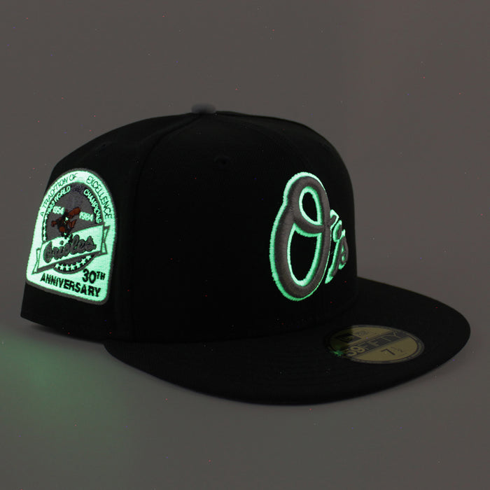 Baltimore Orioles 30th Anniversary 59Fifty New Era Fitted Hat (Black Gray Under Brim)