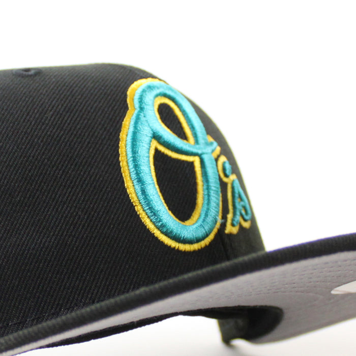 Baltimore Orioles 30th Anniversary 59Fifty New Era Fitted Hat (Black Gray Under Brim)