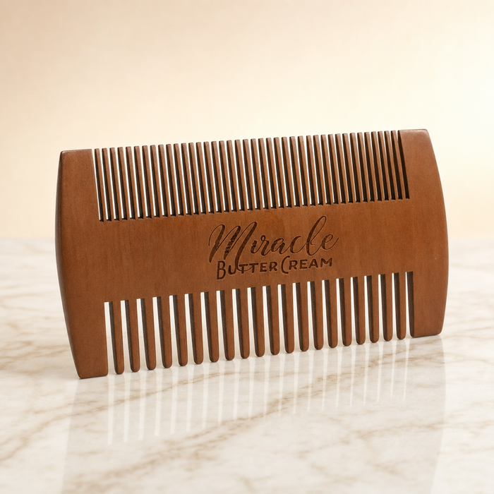 Bamboo Beard + Hair Comb