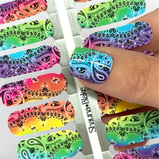 Bandana Exclusive Design Nail Wraps