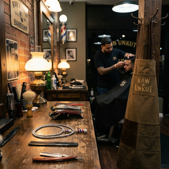 Barber Logo  Pendant And Chain