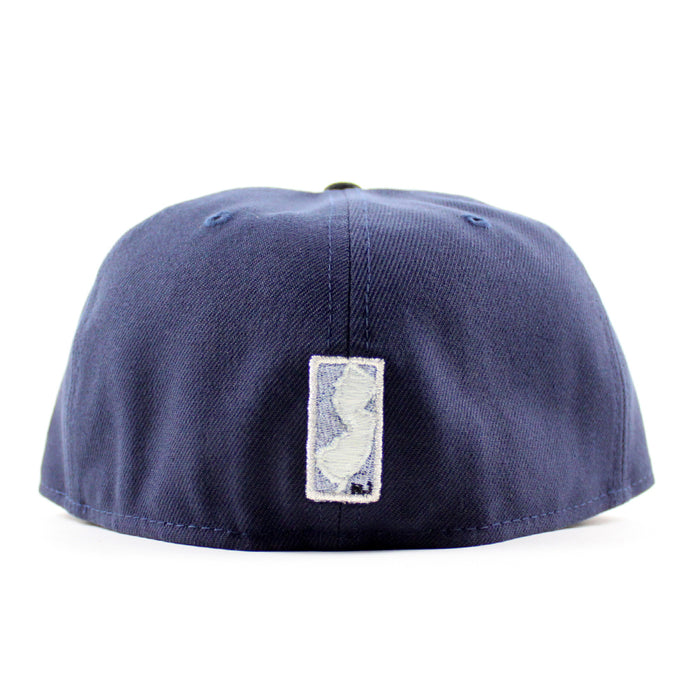 BB BONEZ New Era 59Fifty Fitted Hat (Navy Black Gray Under Brim)