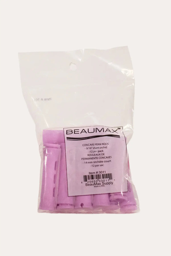 BEAUMAX  CONCAVE PERM RODS 9/16" 14mm - SHORT #3011 BEAUMAX
