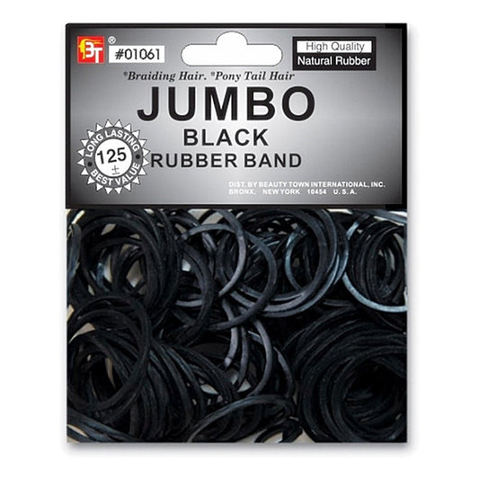 BEAUTY TOWN HIGH-QUALITY JUMBO RUBBER BAND 125PCS - DOZEN - Palms Fashion Inc.