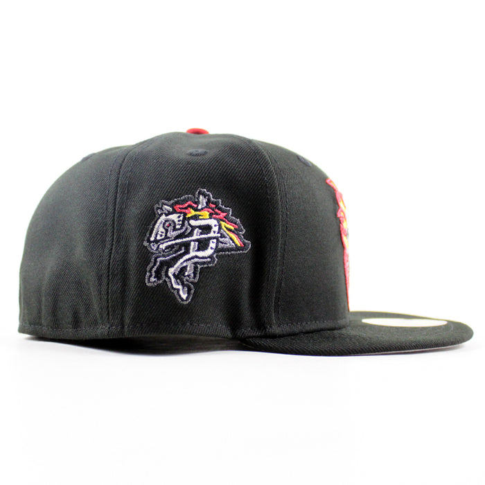 BINGHAMTON RUMBLE PONIES New Era 59Fifty Fitted Hat (Black Gray Under Brim)