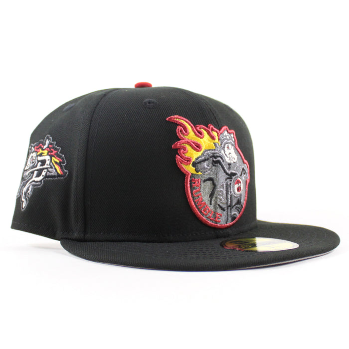 BINGHAMTON RUMBLE PONIES New Era 59Fifty Fitted Hat (Black Gray Under Brim)