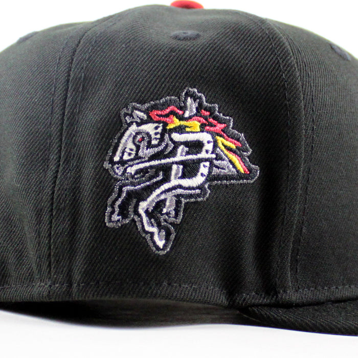 BINGHAMTON RUMBLE PONIES New Era 59Fifty Fitted Hat (Black Gray Under Brim)