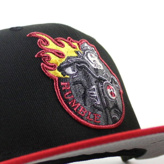 BINGHAMTON RUMBLE PONIES New Era 59Fifty Fitted Hat (Black Red Gray Under Brim)