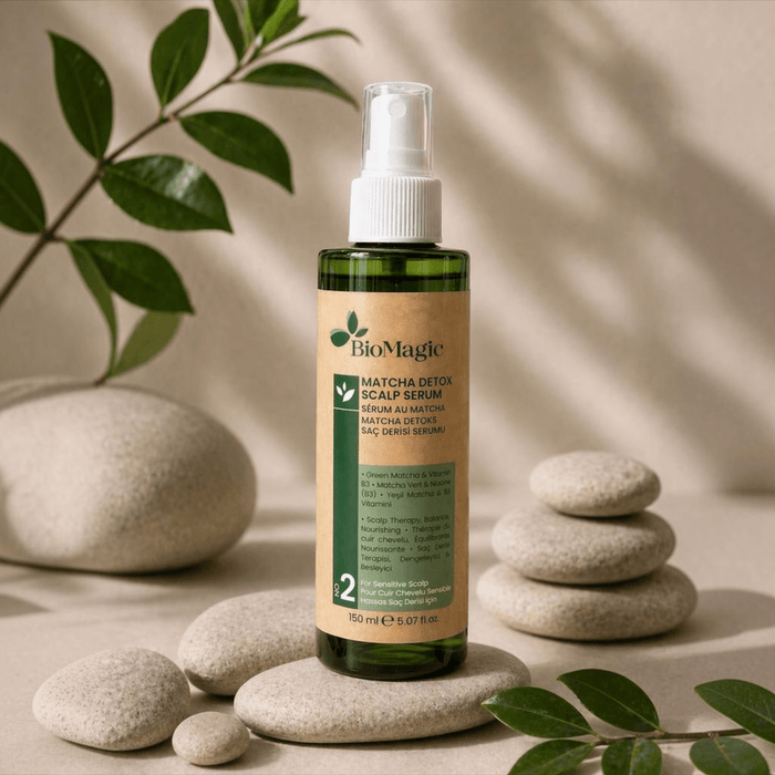 Biomagic Matcha Detox Scalp Serum 150ml سيروم ماتشا ديتوكس لفروة الرأس من بيوماجيك - Princess Cosmetics Qatar