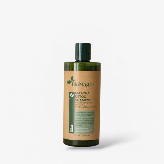 Biomagic Matcha Detox Shampoo 400ml شامبو بيوماجيك ماتشا ديتوكس - Princess Cosmetics Qatar