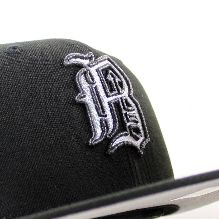 BIRMINGHAM BARONS Magic City New Era 59Fifty Fitted Hat (Metallic Iris Black Gray Under Brim)