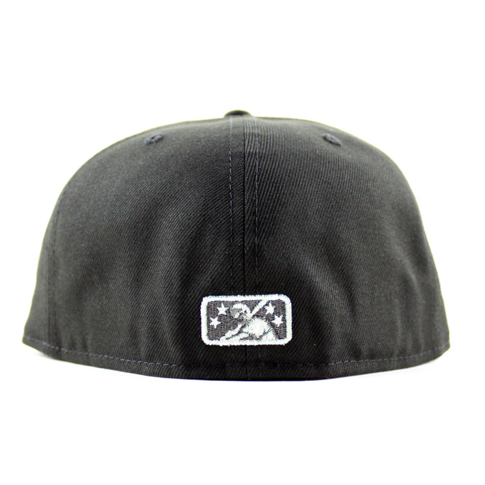 BIRMINGHAM BARONS Magic City New Era 59Fifty Fitted Hat (Metallic Iris Black Gray Under Brim)