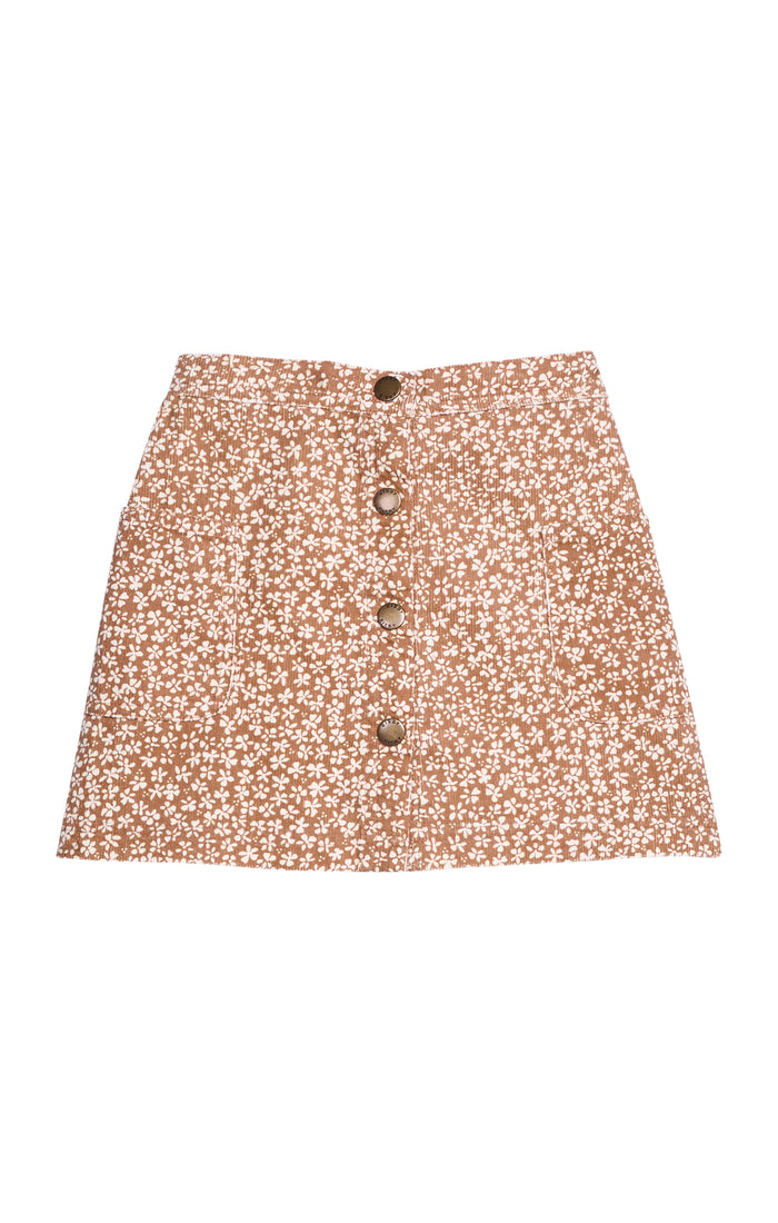 Bisby - Emily Skirt - Aspen Floral Cinnamon