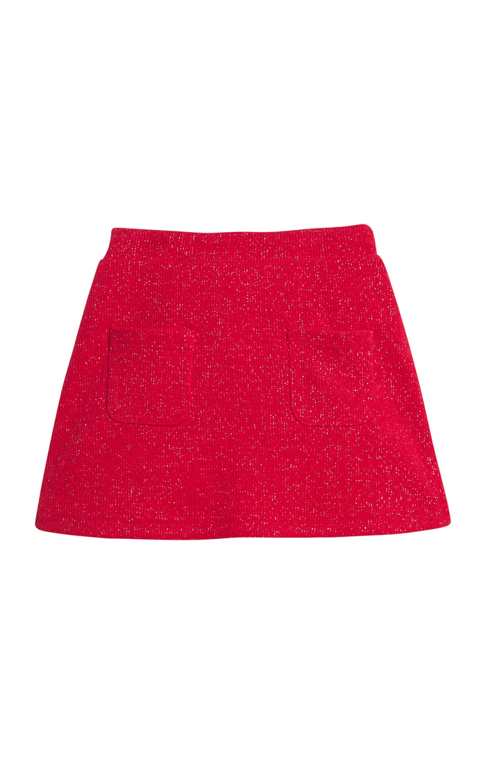 Bisby - Patch Pocket Skort - Crimson