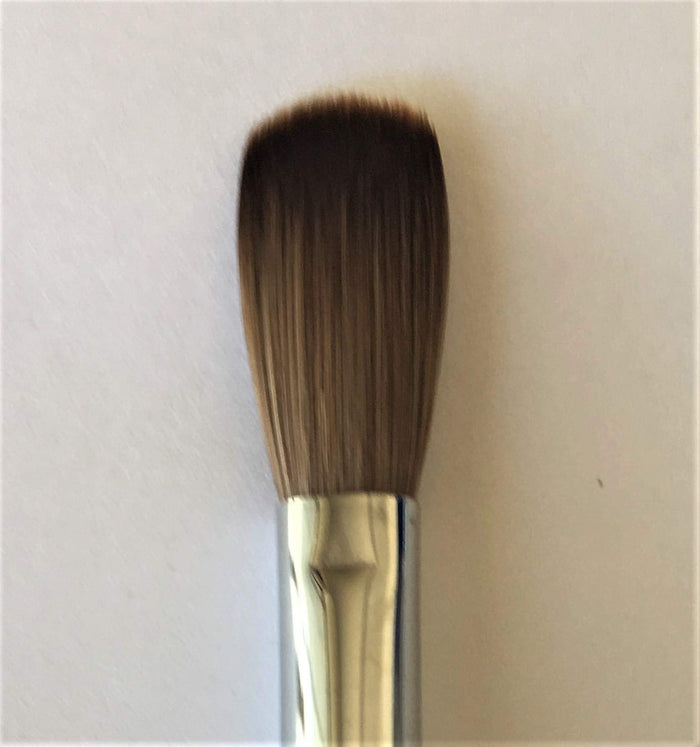 Blue Marble Petal Kolinsky Acrylic Manicure Powder Nail Brush (CRIMPED)