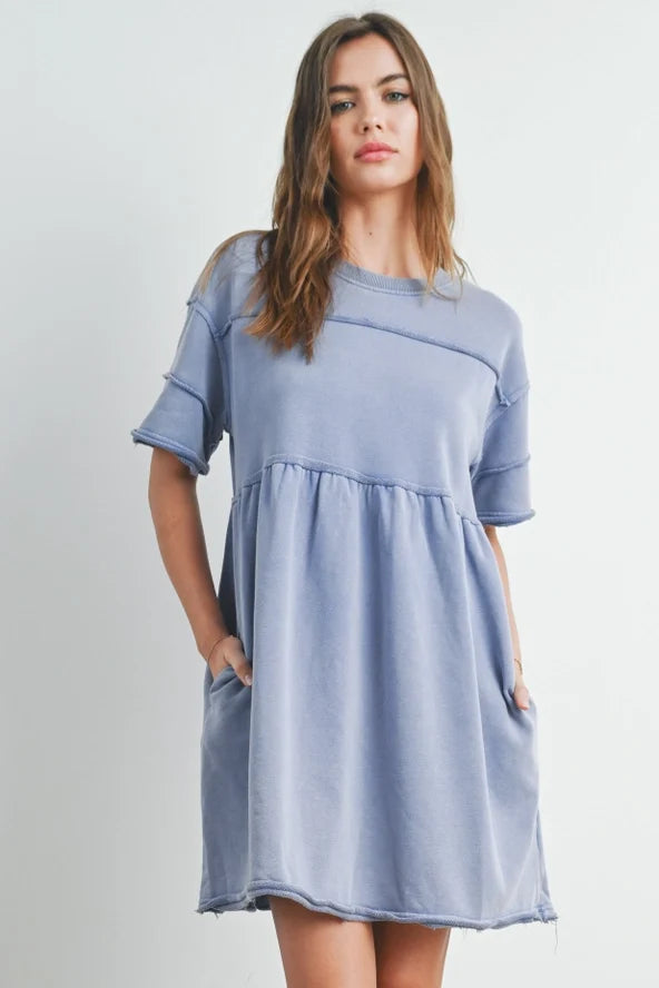 Blueberry Short Sleeve Dress