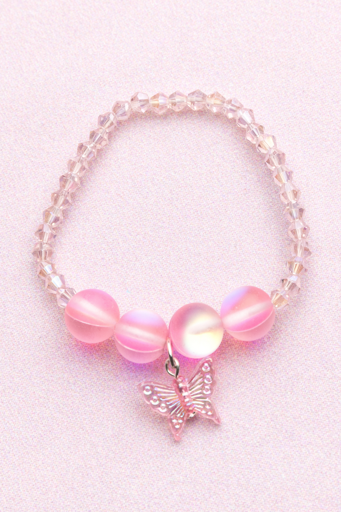 Boutique Holo Pink Crystal Bracelet-Retail-Great Pretenders USA