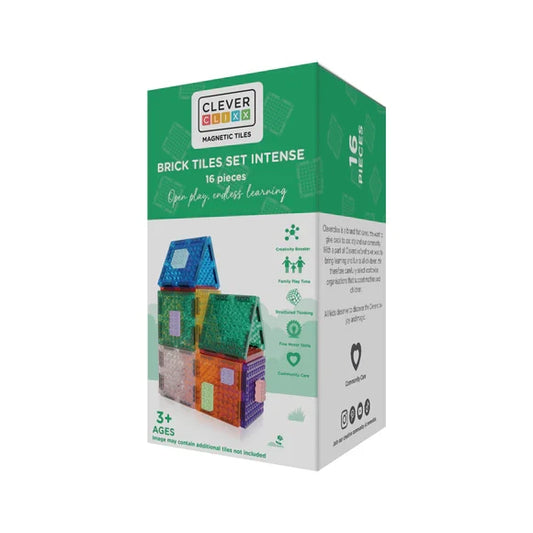 Cleverclixx - Brick Tiles Pack Intense - 16 Pieces