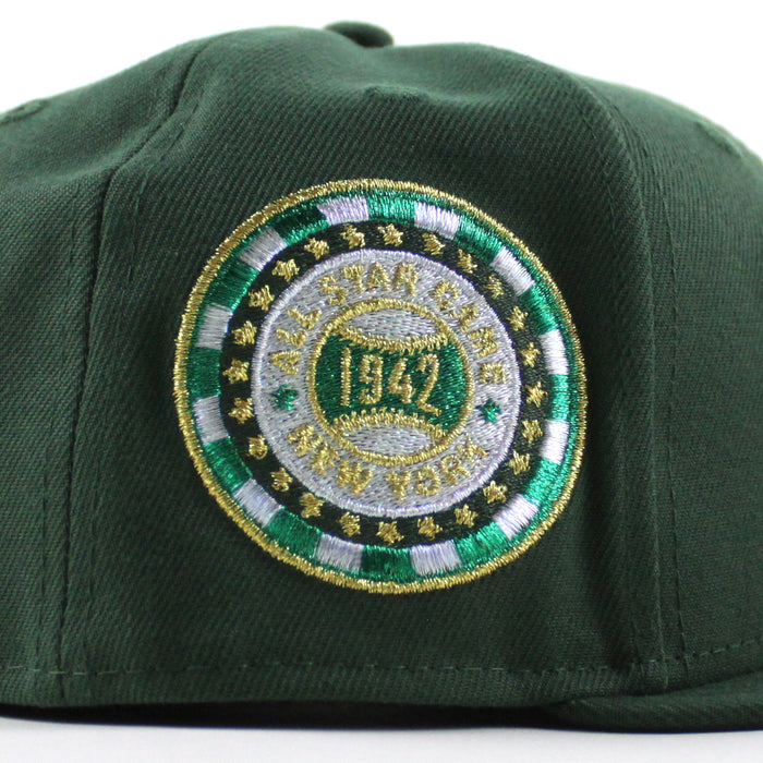 BROOKLYN DODGERS 1942 All Star Game New Era 59Fifty Fitted Hat (Cilantro GREEN Gray Under Brim)
