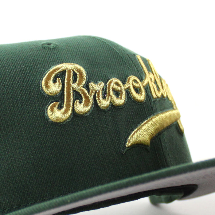 BROOKLYN DODGERS 1942 All Star Game New Era 59Fifty Fitted Hat (Cilantro GREEN Gray Under Brim)