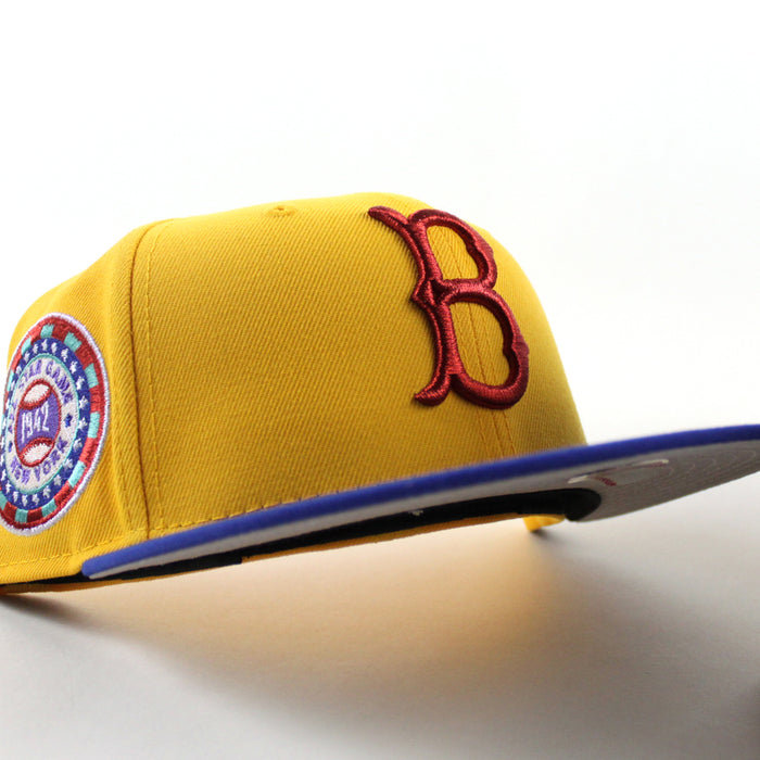 Brooklyn Dodgers 1942 All Star Game New Era 59Fifty Fitted Hat (Gold Blue Gray Gray Under Brim)