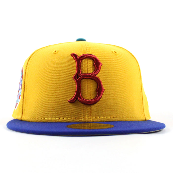 Brooklyn Dodgers 1942 All Star Game New Era 59Fifty Fitted Hat (Gold Blue Gray Gray Under Brim)